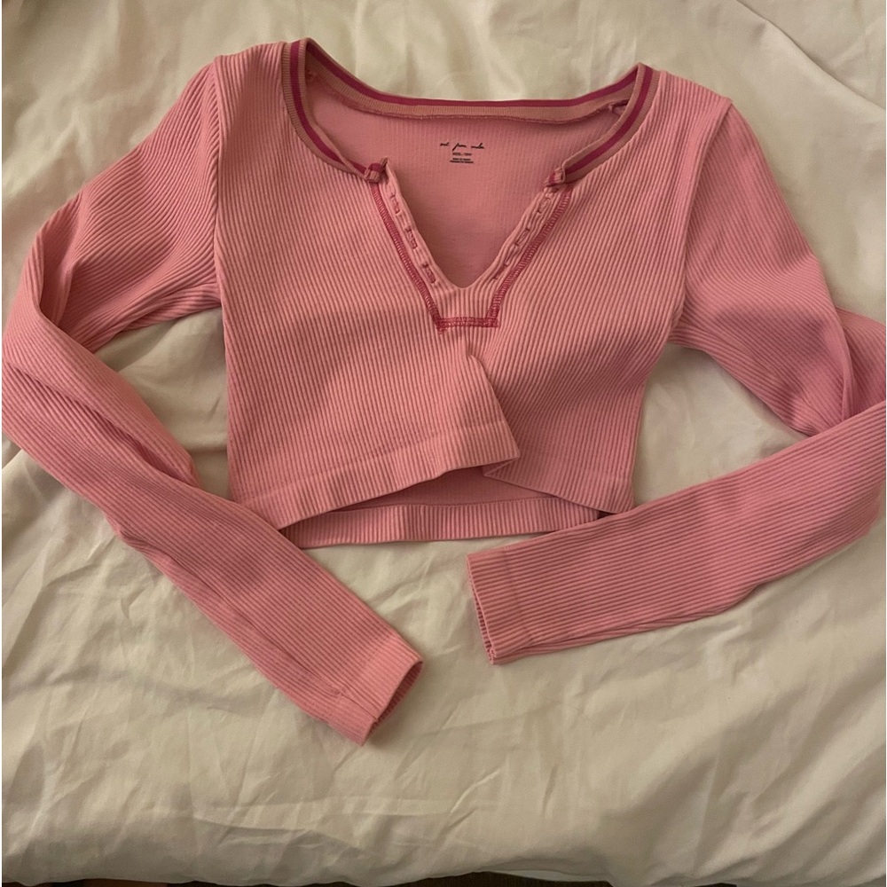 Urban Outfitters Out From Under Go for Gold Longsleeve Top Size XS/S in Pink